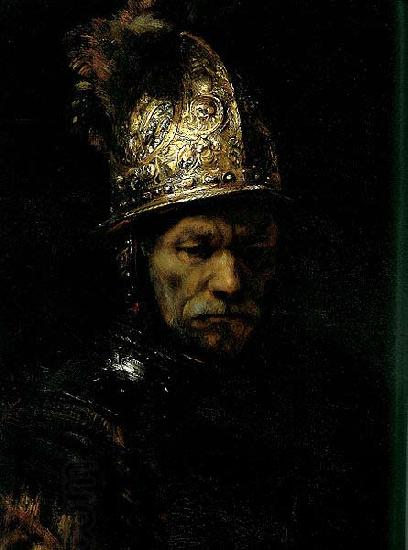 REMBRANDT Harmenszoon van Rijn Man in a Golden helmet, Berlin oil painting picture